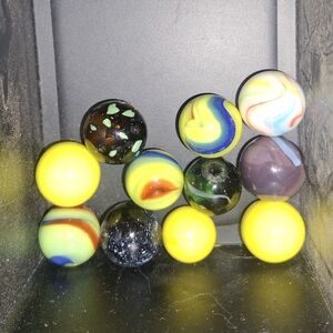 Colorful Glass Marbles Set